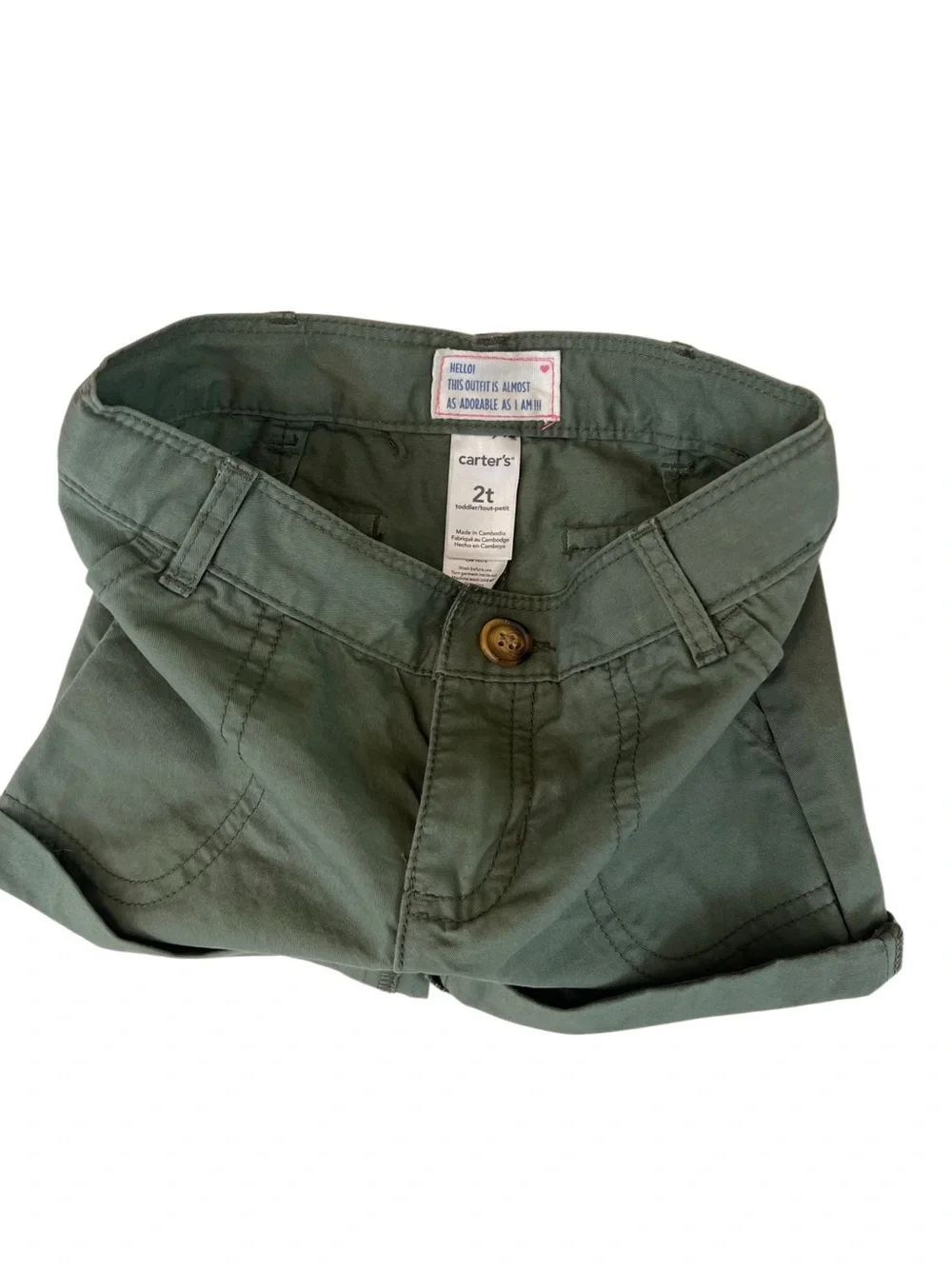 Old Navy, Carter’s Girls Shorts Bundle - Olive Green, Pink & Navy Floral | 2T